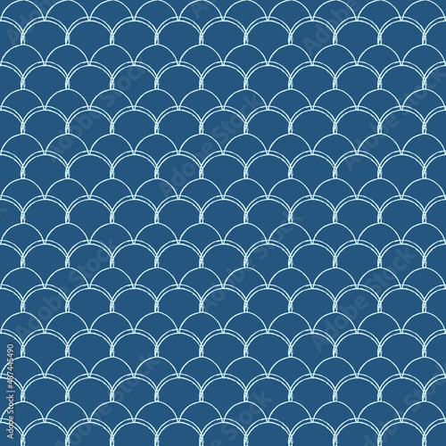 Fish scale seamless pattern