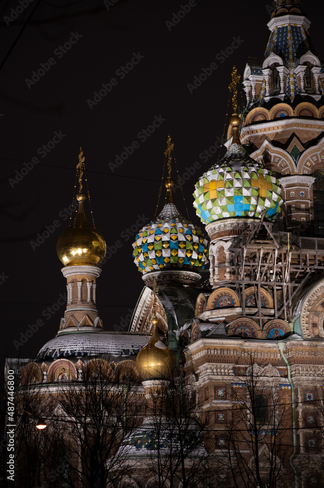 Obraz premium Church of Saviour on Spilled Blood detail