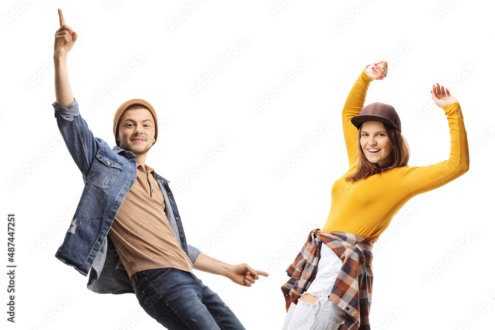 Young male and female dancing Young male and female dancing