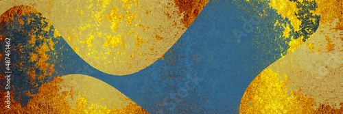 レトロな金箔のあるデザイン