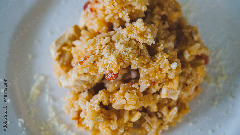 Arroz de Pollo con partisano Arroz de Pollo con partisano