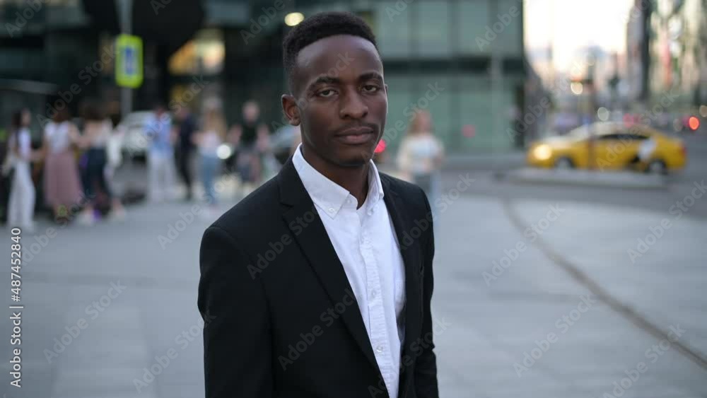 Close-up portrait of a young black guy in suit Close-up portrait of a young black guy in suit
