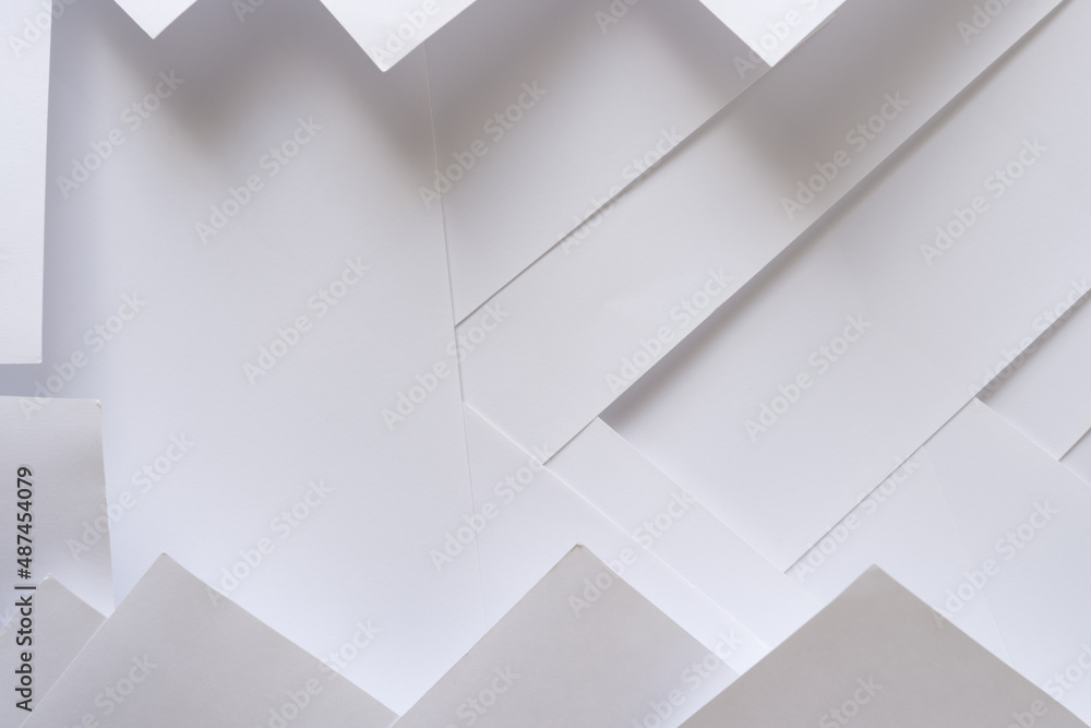 folded blank paper with emphasis on corners folded blank paper with emphasis on corners