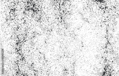 Wallpaper Mural Monochrome particles abstract texture.Overlay illustration over any design to create grungy vintage effect and depth.
 Torontodigital.ca