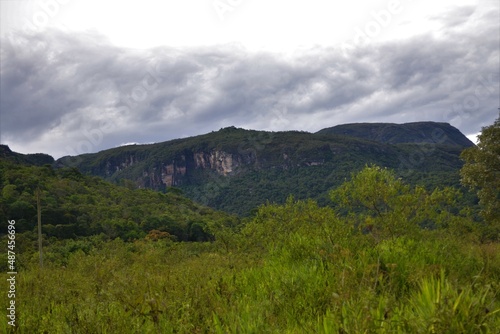 clouds over the mountains