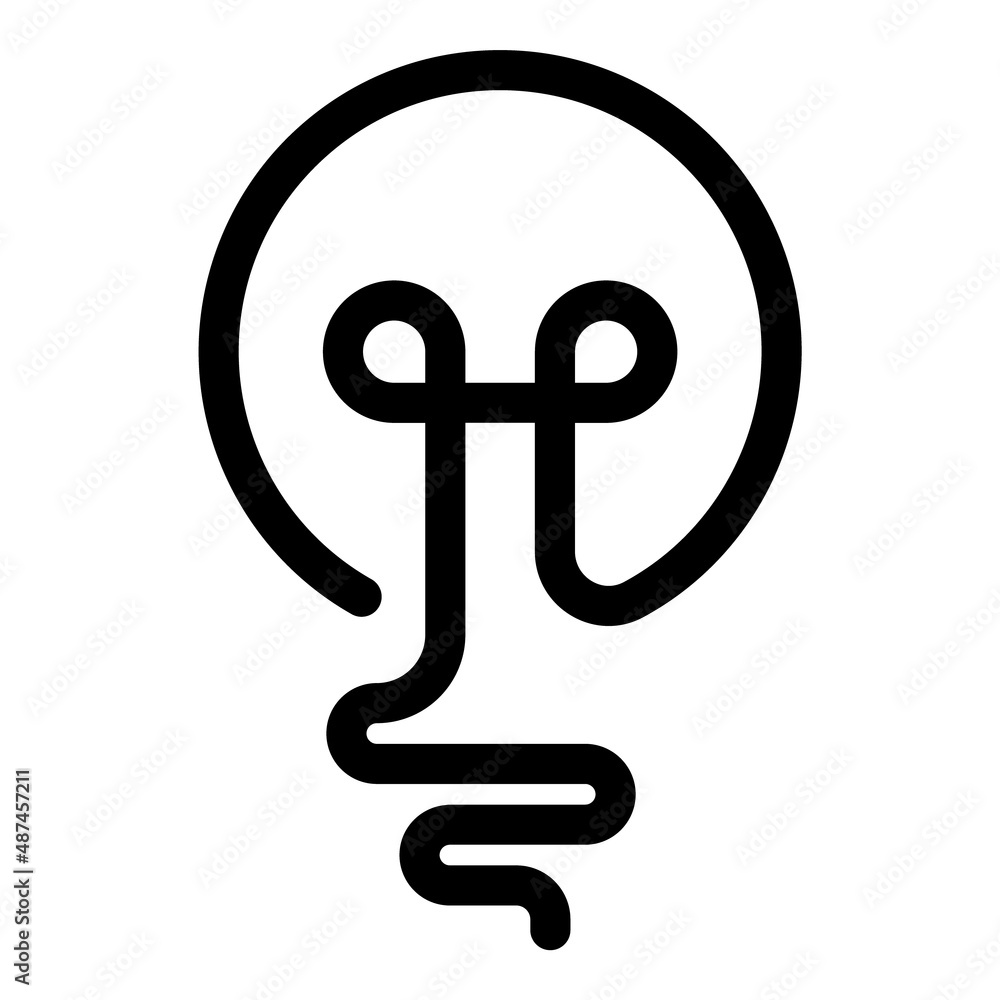 Lightbulb Flat Icon Isolated On White Background Lightbulb Flat Icon Isolated On White Background