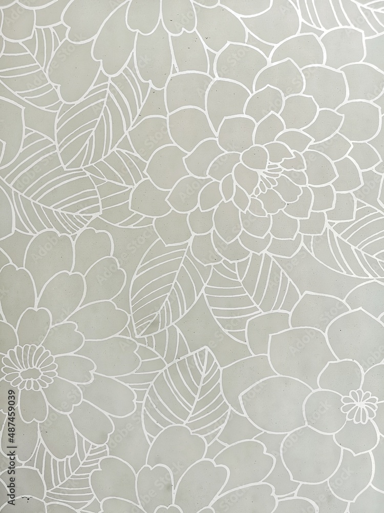 White patterned glass background