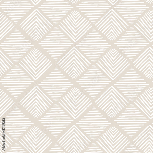 Aesthetic Contemporary printable seamless pattern with abstract Minimal elegant line brush stroke shapes and line in nude colors.