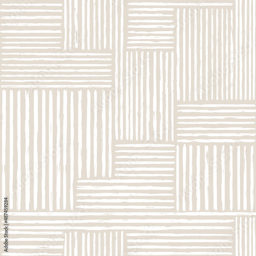 Aesthetic Contemporary printable seamless pattern with abstract Minimal elegant line brush stroke shapes and line in nude colors.