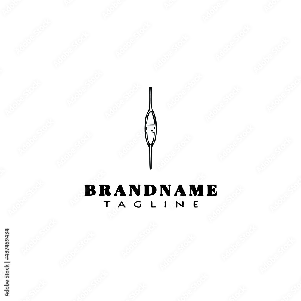 fishing float logo cartoon icon design template black isolated vector fishing float logo cartoon icon design template black isolated vector