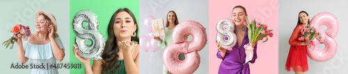 Group of different young wo...