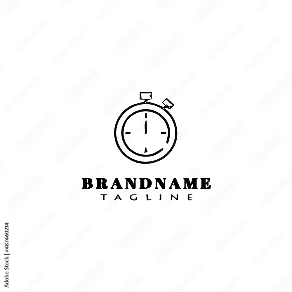 timer logo cartoon icon design template black isolated illustration timer logo cartoon icon design template black isolated illustration
