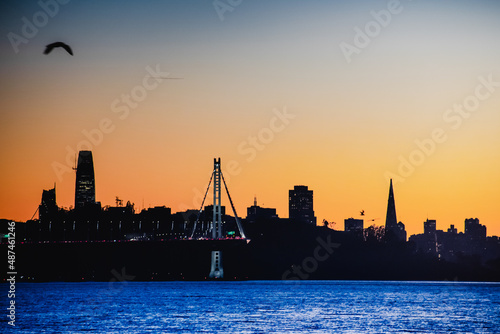 San Francisco Bay and the city skyline from Emeryville