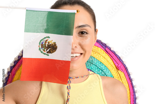 Beautiful woman with Mexica...