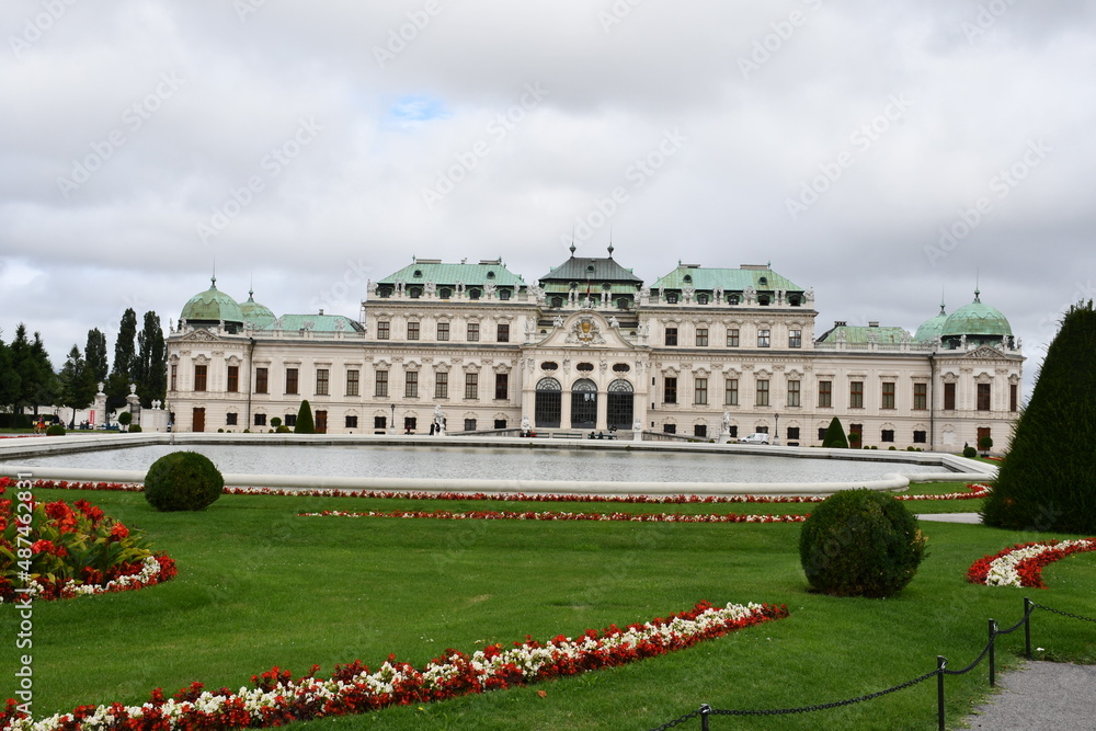 Fototapeta premium arquitectura, arte, viajes, castillos, naturaleza, paisaje, Austria, Viena, mundo, belleza, jardines