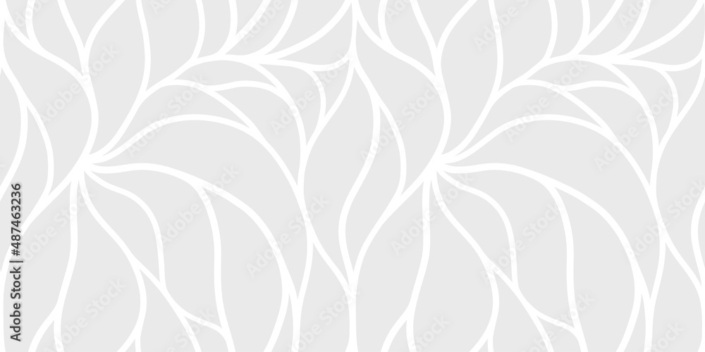 Elegant seamless floral pattern. Wavy vector abstract background. Stylish monochrome linear texture. Elegant seamless floral pattern. Wavy vector abstract background. Stylish monochrome linear texture.