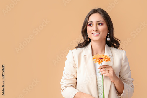 Woman with stylish jewelry ...