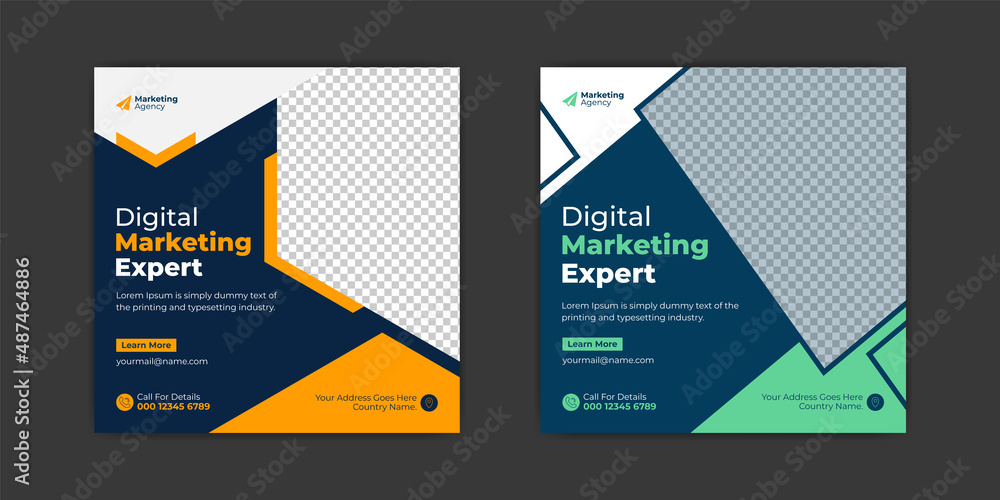 Digital business marketing social media frame post template for corporate business. Suitable for social media posts, quotes, and web internet ads. Digital business marketing social media frame post template for corporate business. Suitable for social media posts, quotes, and web internet ads.