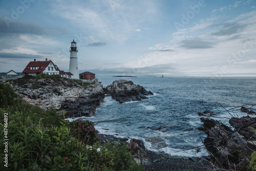 lighthouse on the rocks