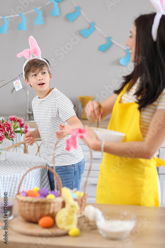 Beautiful woman with her li...