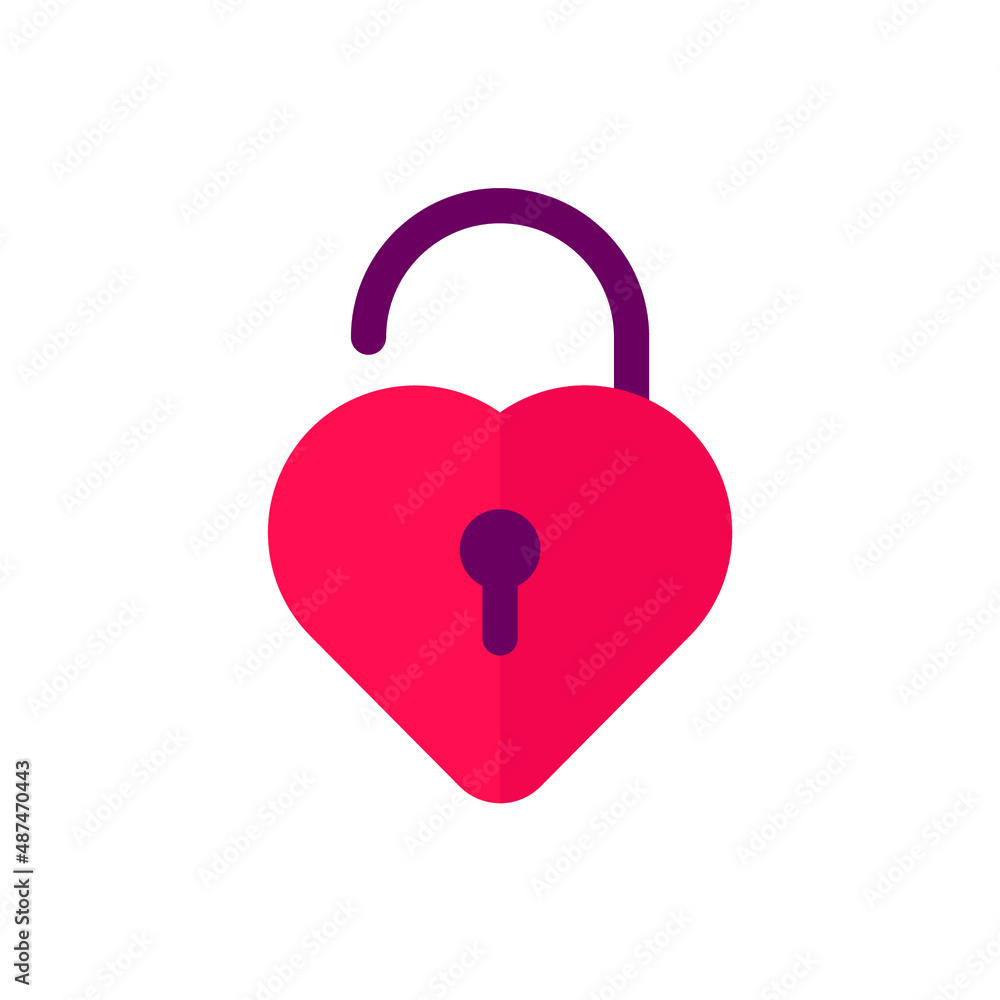 un padlock heart illustration un padlock heart illustration