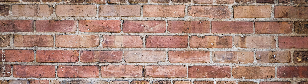 Red brick wall background for web banner. Red brick wall background for web banner.