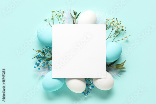 Composition with blank card...