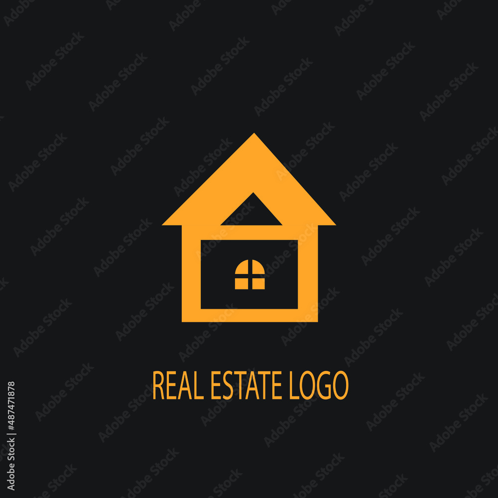 minimal real estate logo design. vector. minimal real estate logo design. vector.