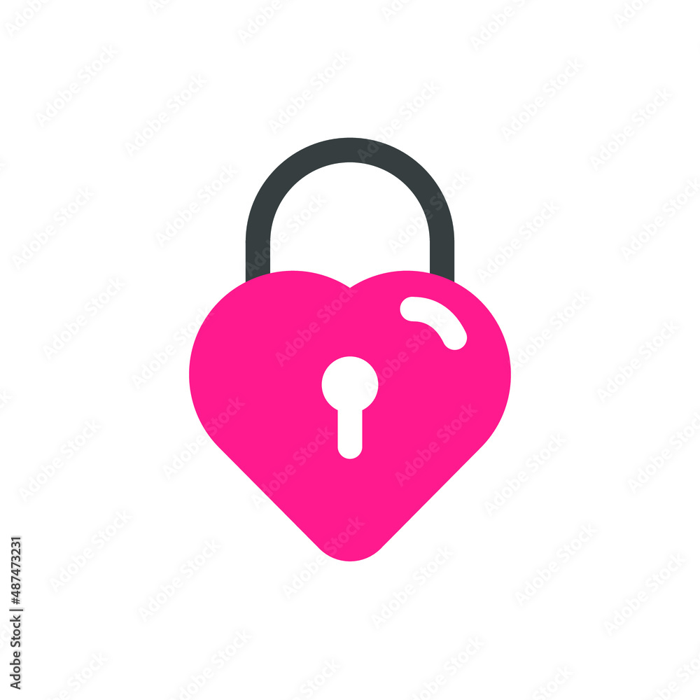 Valentine Shady Padlock Icon Valentine Shady Padlock Icon