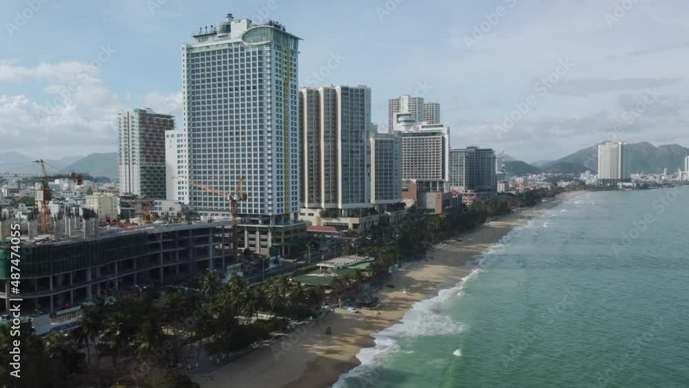Awesome aerial view of downtown of Nha Trang, Vietnam Awesome aerial view of downtown of Nha Trang, Vietnam