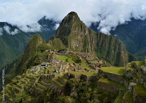 Machu Picchu Heritage with blue sky