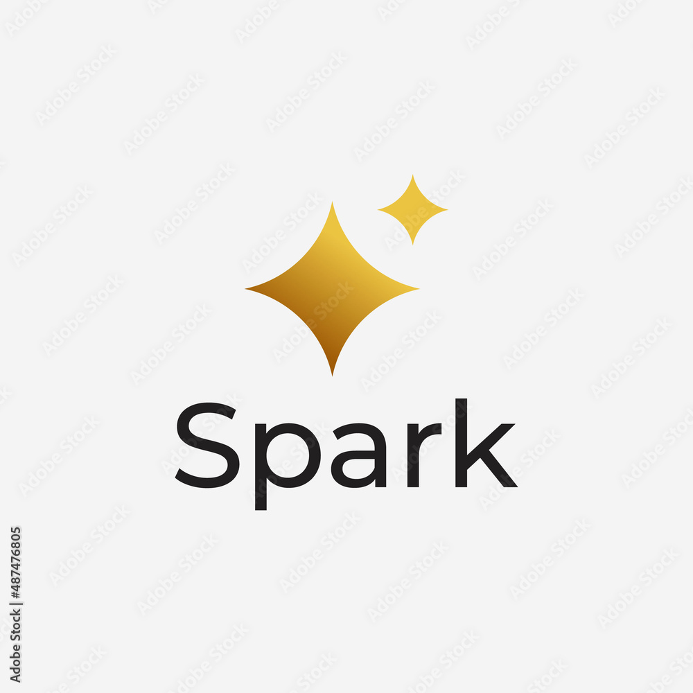 Obraz premium Simple and Elegant Spark Logo Design Ideas