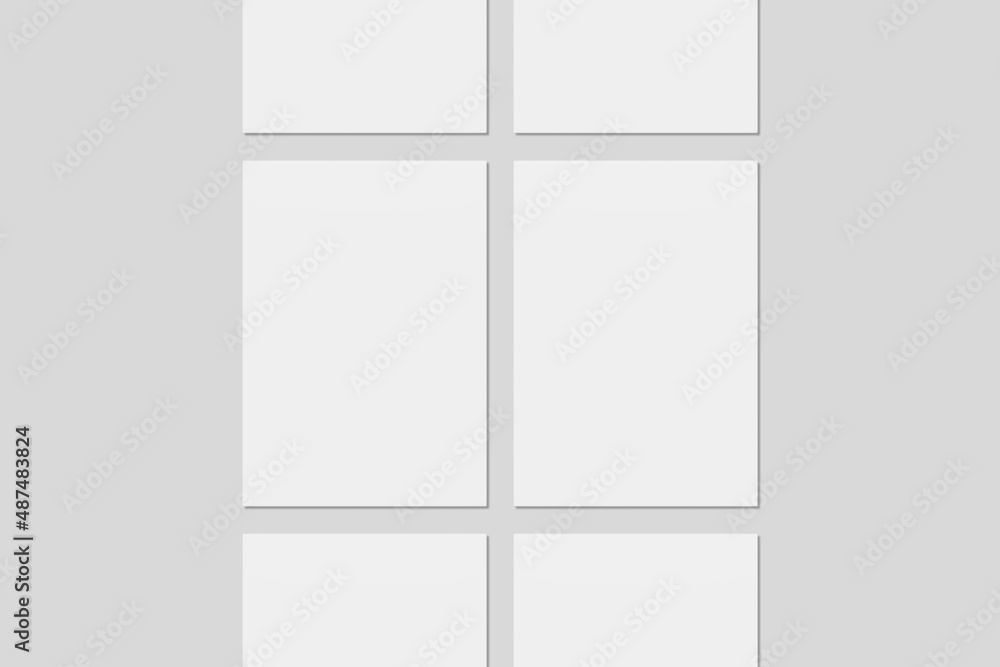 Blank paper for mockup. 3D Render. Blank paper for mockup. 3D Render.
