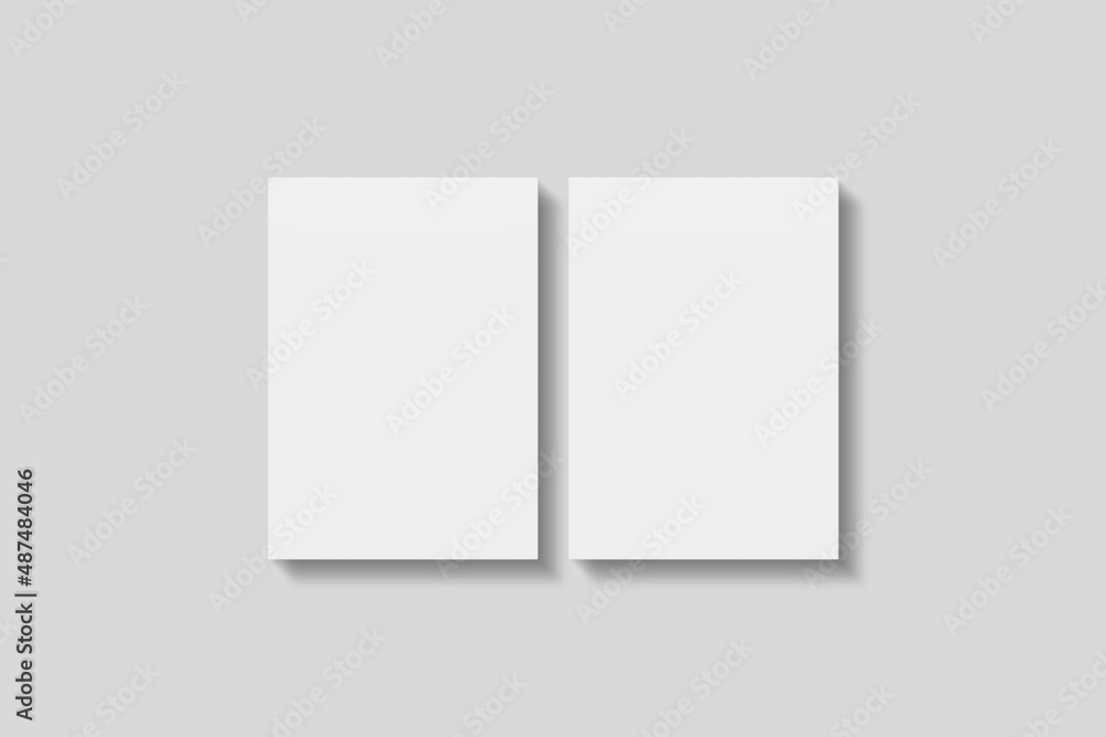 Stack blank paper for mockup. 3D Render. Stack blank paper for mockup. 3D Render.