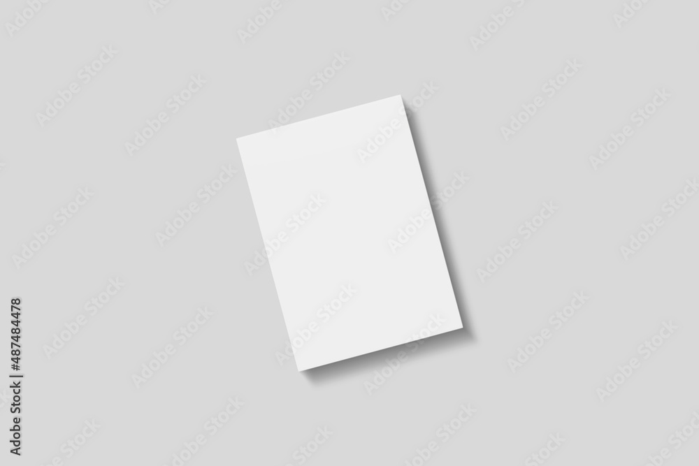 Stack blank paper for mockup. 3D Render. Stack blank paper for mockup. 3D Render.