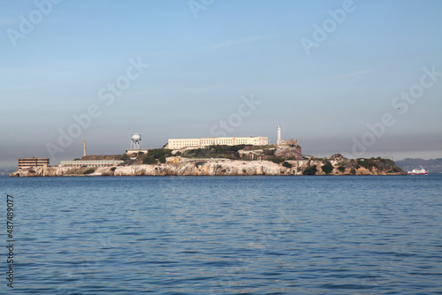 The alcatraz island is famous in sanfrancisco,California,USA.