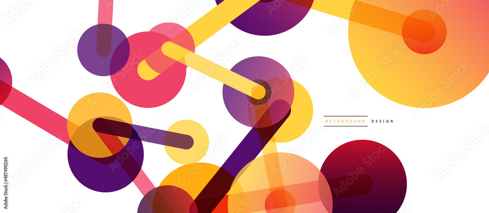 Line points connections geometric abstract background. Circles connected by lines. Trendy techno business template for wallpaper, banner, background or landing Line points connections geometric abstract background. Circles connected by lines. Trendy techno business template for wallpaper, banner, background or landing