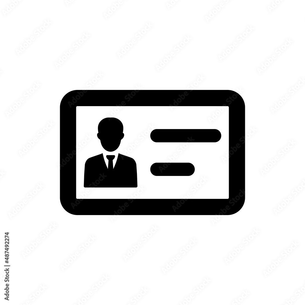 Business card icon Business card icon