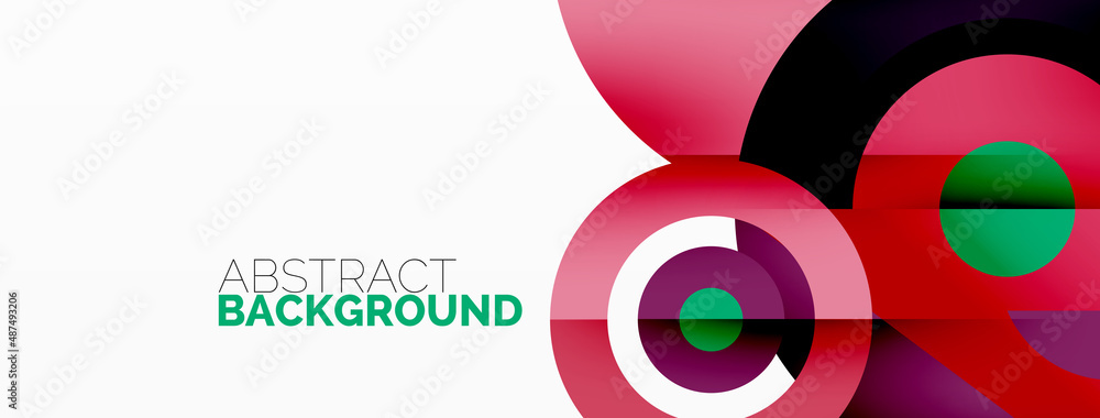 Rings and circles geometric abstract background for wallpaper, banner, backdrop Rings and circles geometric abstract background for wallpaper, banner, backdrop