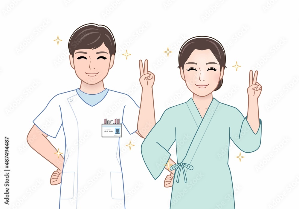 医療従事者と患者