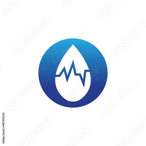 Free Download Water drop Logo Template vector - GFXLoad
