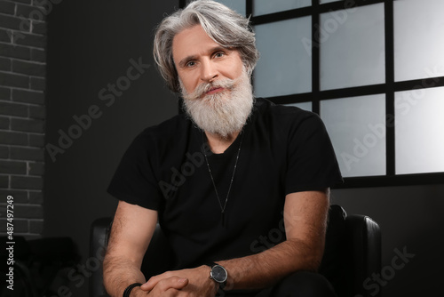 Portrait of handsome mature...