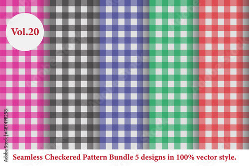 checkered pattern Vol.20,vector tartan,fabric texture in retro style,abstract colored