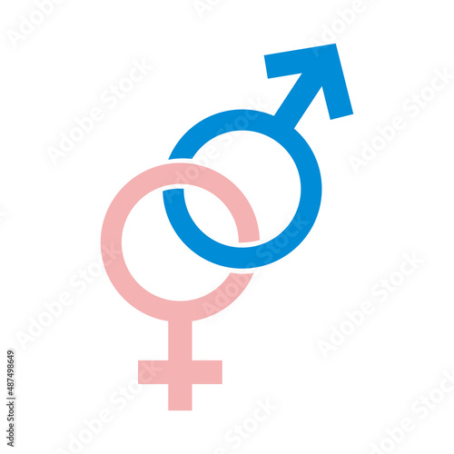 gender male and female icon vector illustration sign