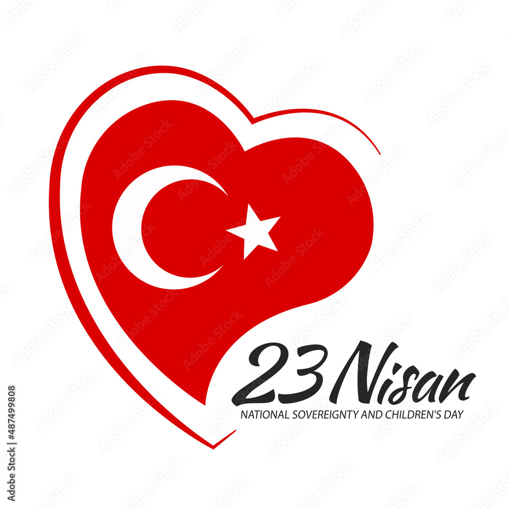 Vector Illustration of 23 April, National sovereignty and children's day
Vector Illustration of 23 April, National sovereignty and children's day