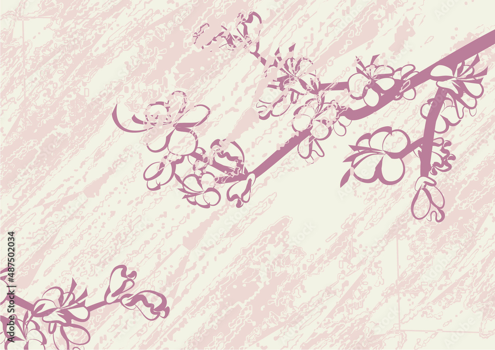 scatch of spring sakura