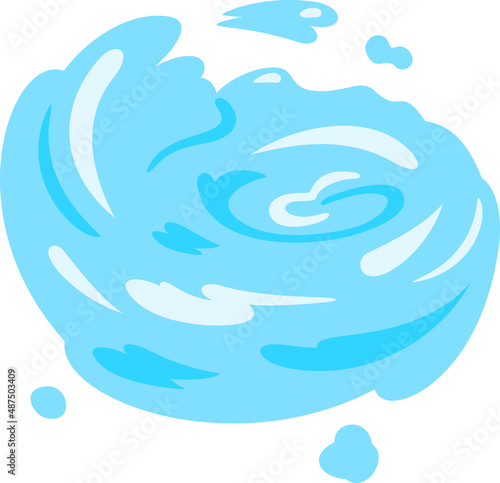 渦を巻く水流