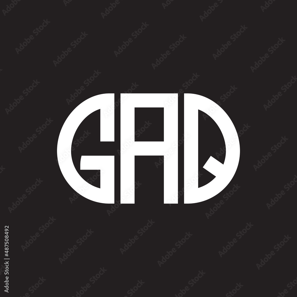 GAQ letter logo design on black background. GAQ creative initials letter logo concept. GAQ letter design. GAQ letter logo design on black background. GAQ creative initials letter logo concept. GAQ letter design.