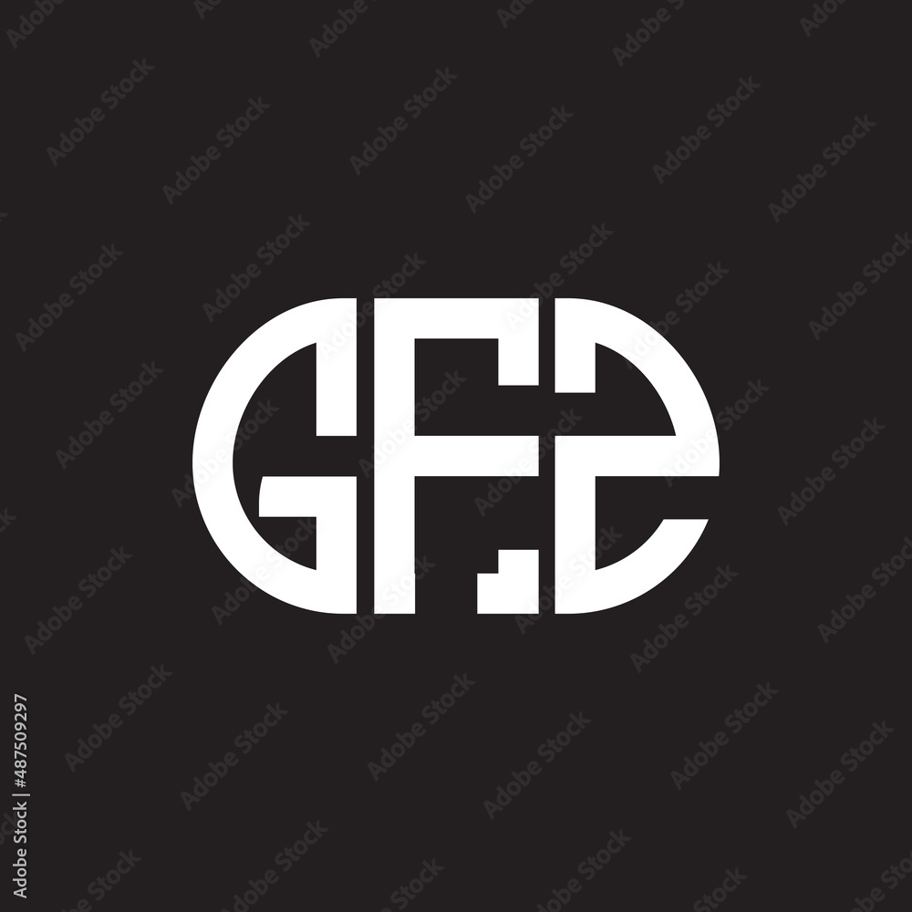 GFZ letter logo design on black background. GFZ creative initials letter logo concept. GFZ letter design. GFZ letter logo design on black background. GFZ creative initials letter logo concept. GFZ letter design.
