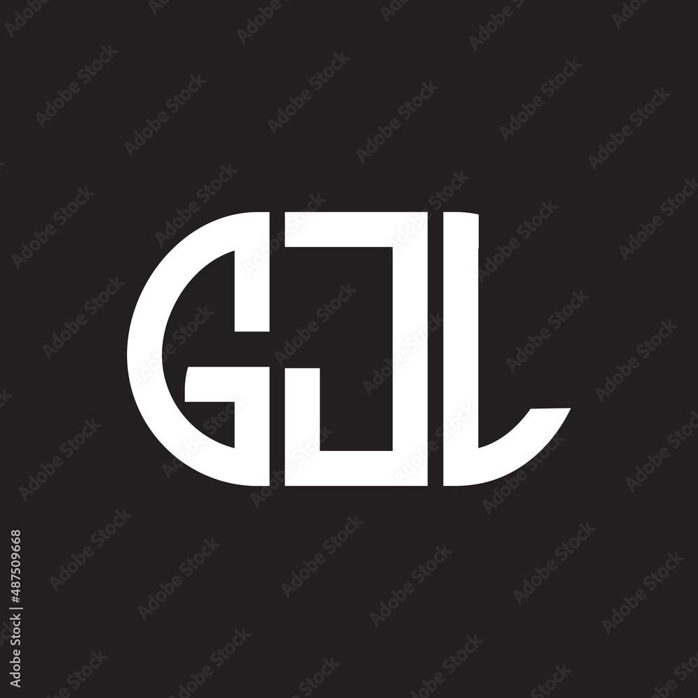 GJL letter logo design on black background. HJL creative initials letter logo concept. HJL letter design. GJL letter logo design on black background. HJL creative initials letter logo concept. HJL letter design.